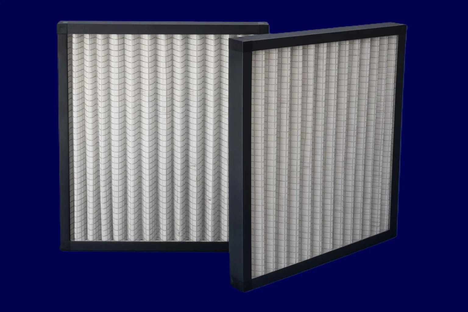 Pleated filter panel